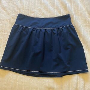 Carve Designs side zip short athletic  skirt navy blue outdoor size 4women's
